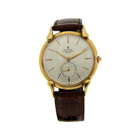 Orologio Rolex super shock  anni 40 quadrante fibbia originale placata oro
