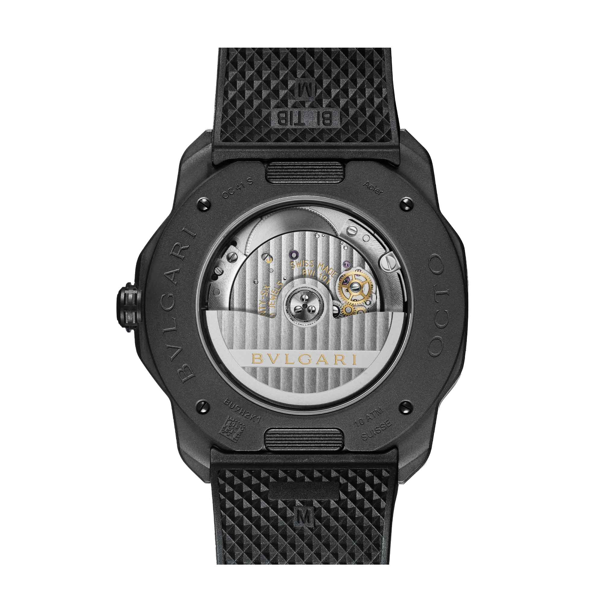 Octo Roma Automatic watch black Clous de Paris dial - Image 2