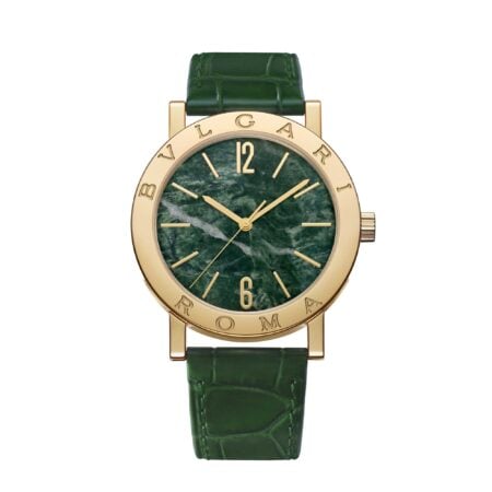 Orologio Bvlgari Bvlgari 50th Anniversary Limited Edition 36 MM quadrante in marmo verde Alpi