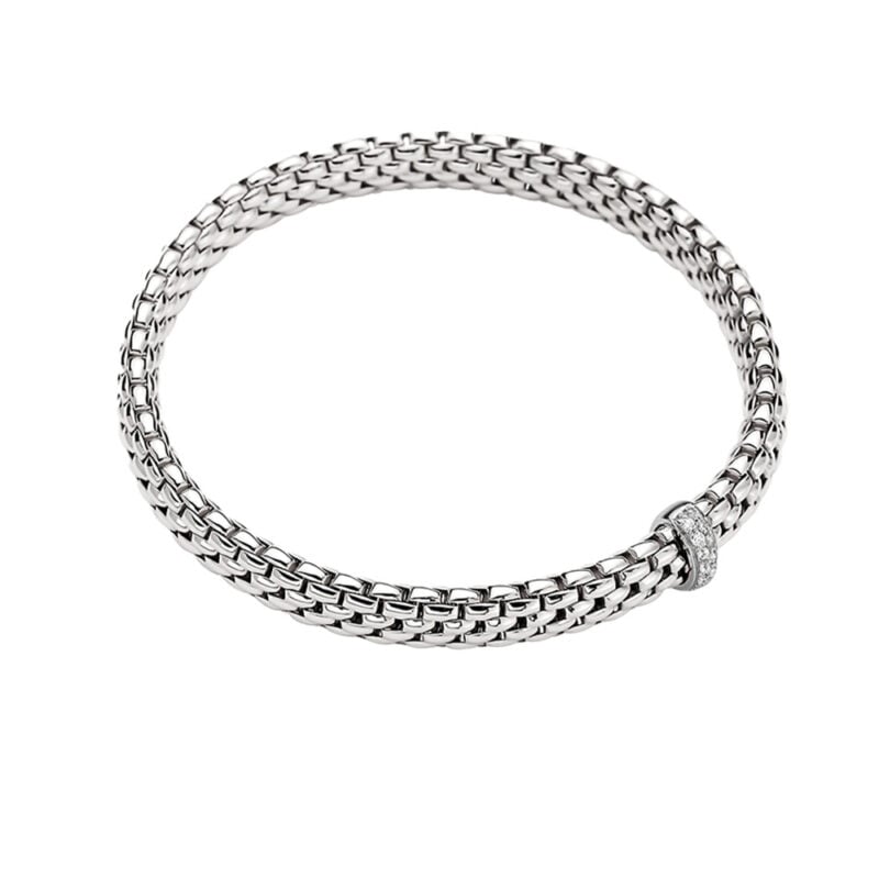 Bracciale Vendôme Flex’it oro bianco e rondella diamanti