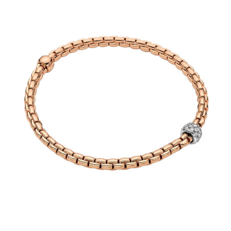 BRACCIALE FLEX’IT EKA ORO GIALLO RONDELLA DIAMANTI ROMBO