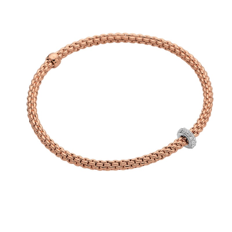 BRACCIALE FLEX'IT CON DIAMANTI ORO ROSA