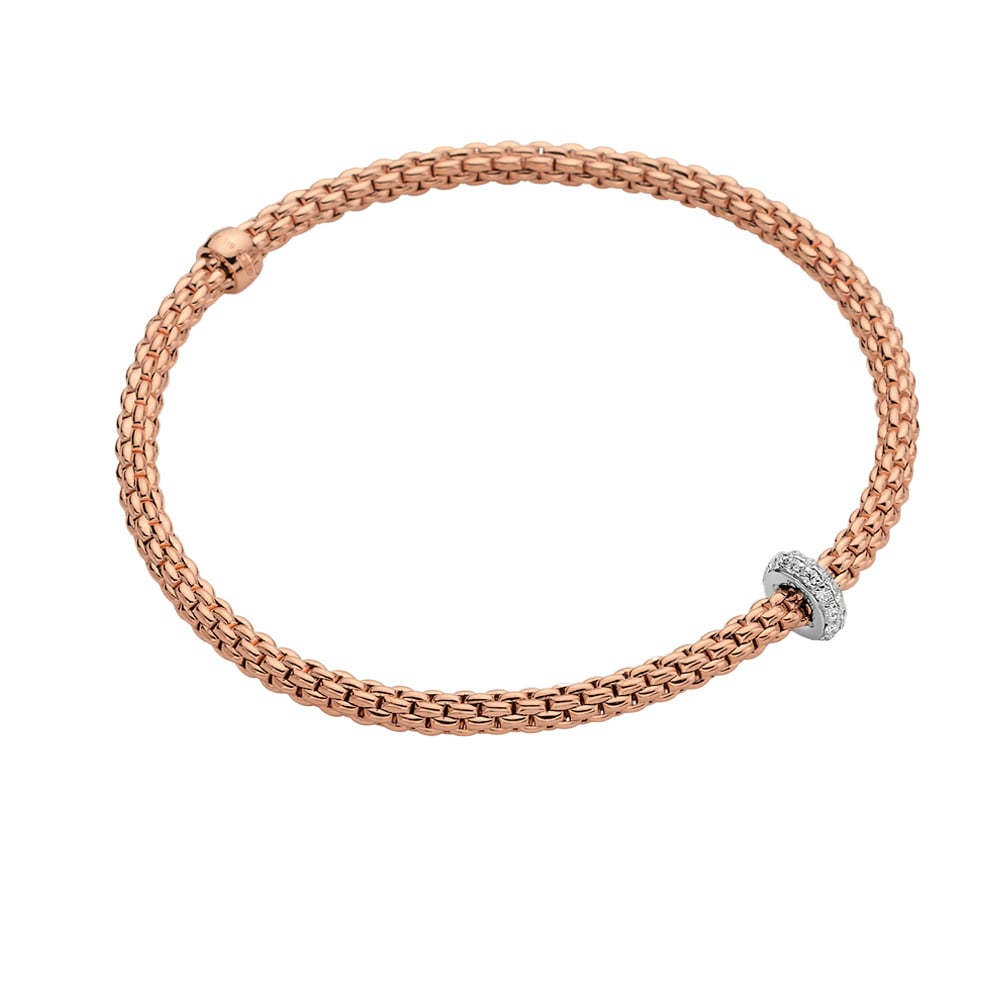 BRACCIALE FLEX'IT CON DIAMANTI ORO ROSA