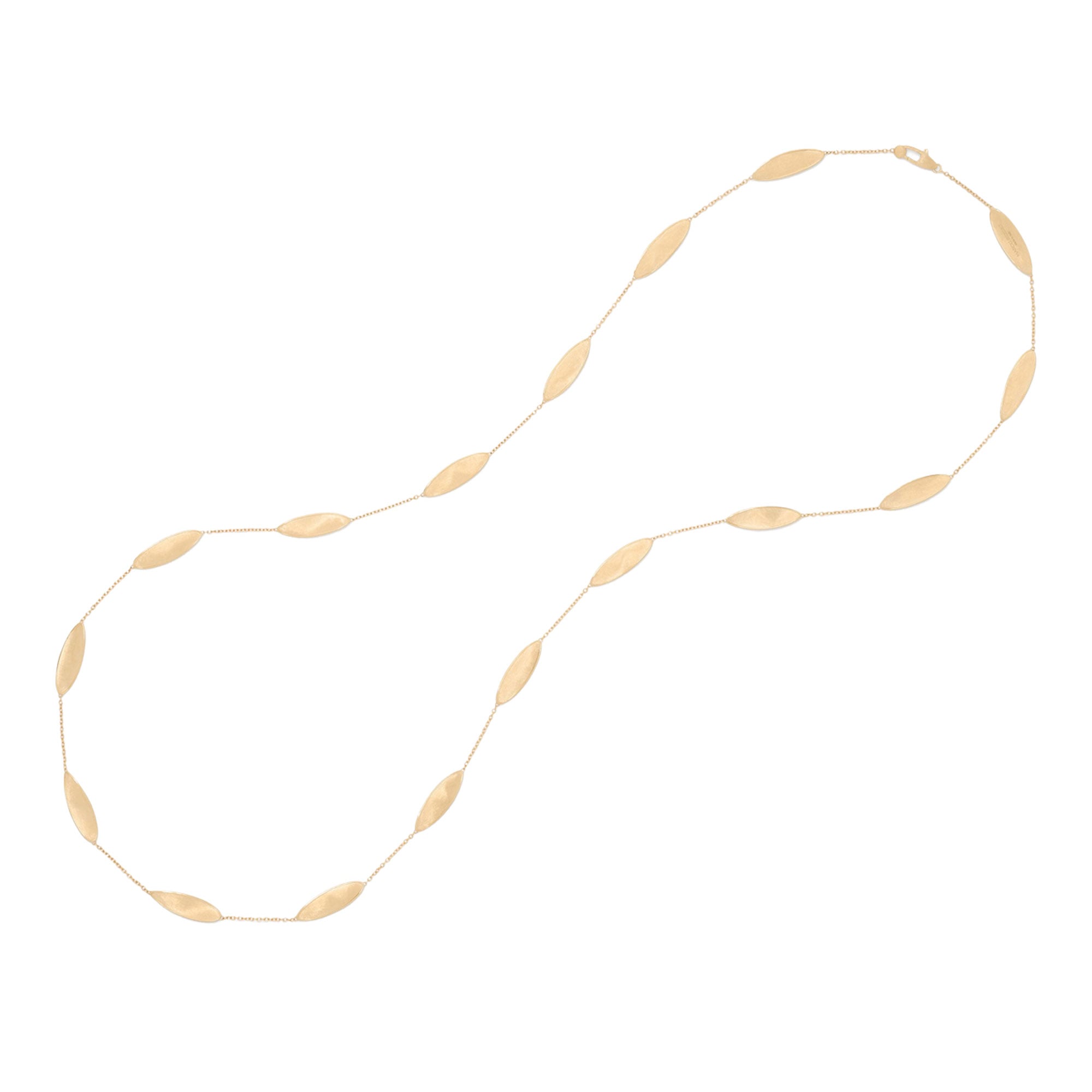 Sautoir Lunaria foglie d’oro ritorte