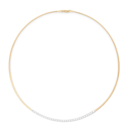 Collier Masai oro giallo barretta di diamanti