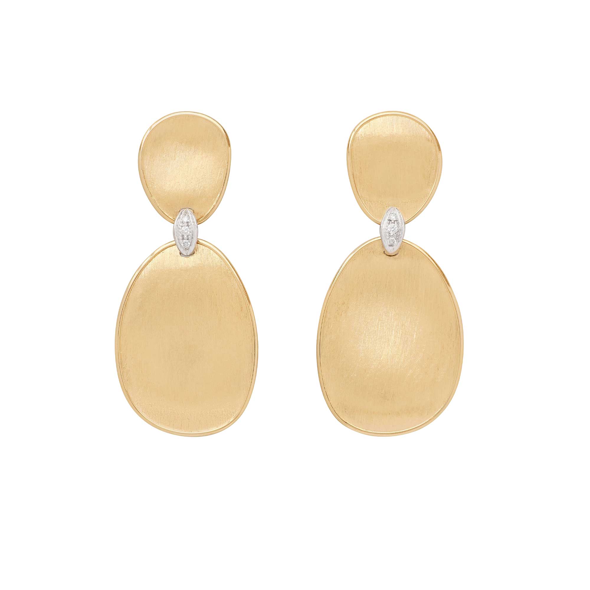 Orecchini chandelier con dettagli in pavé di diamanti