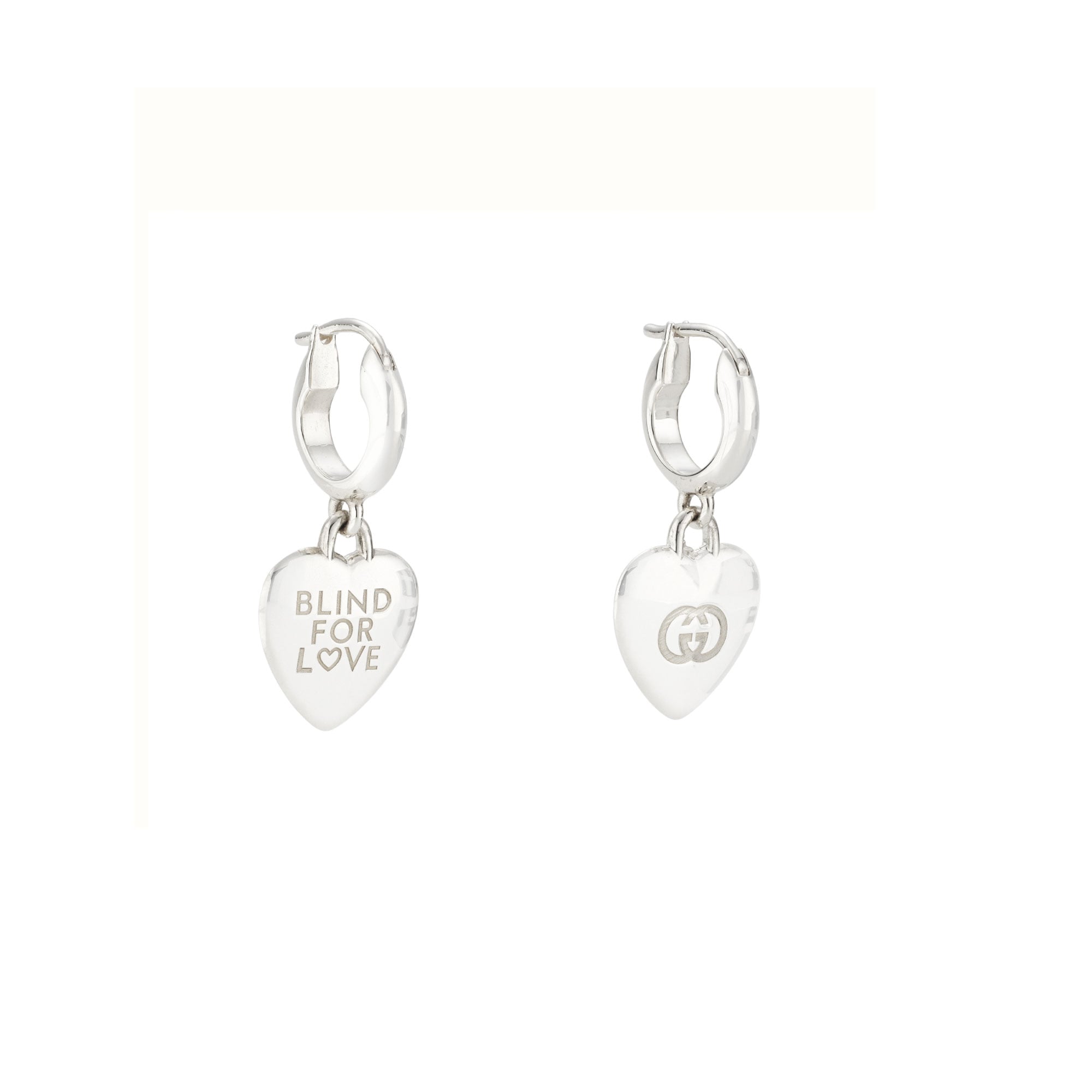 Orecchini Blind For Love a cerchio argento