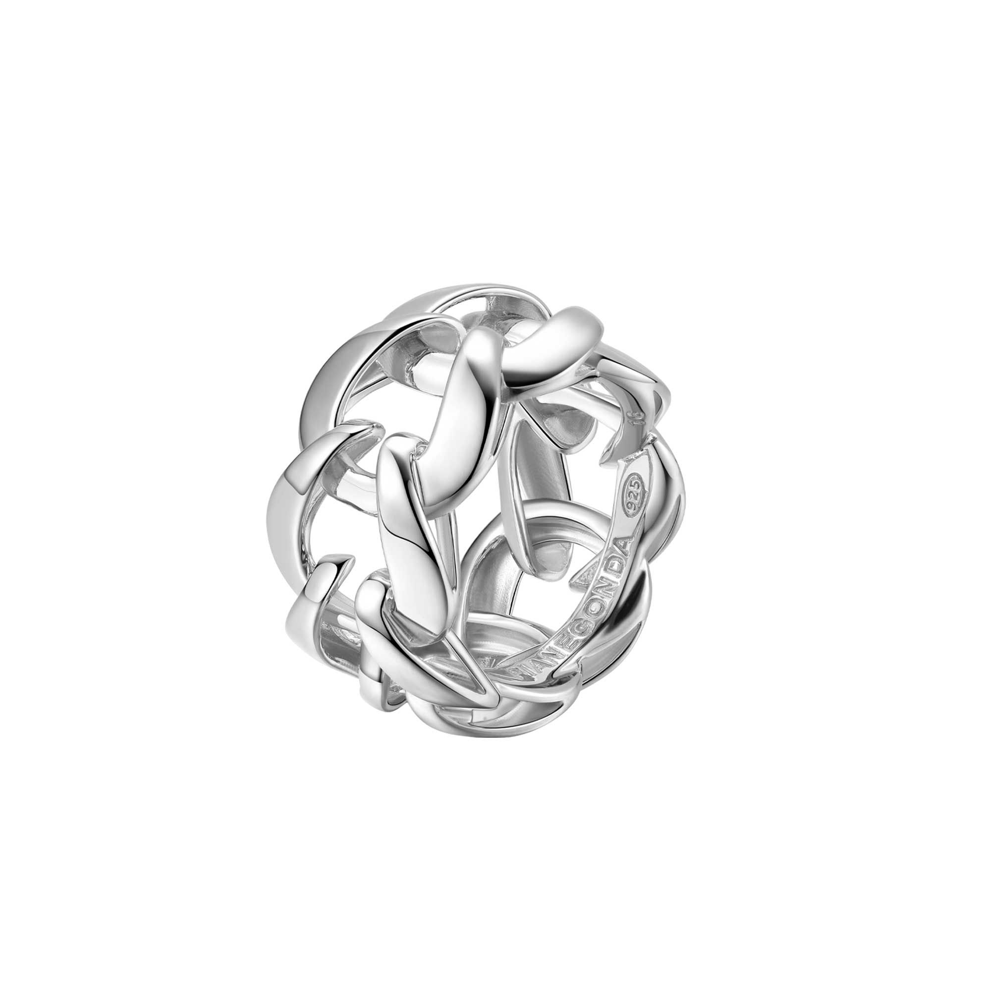 Anello Fascia Tecum a catena argento