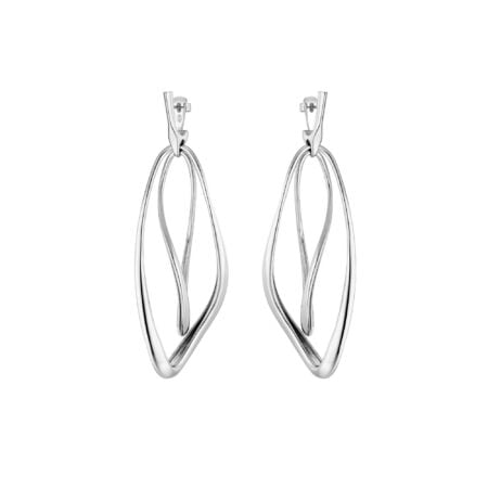 Orecchini Conversus Doppi Pendenti Argento