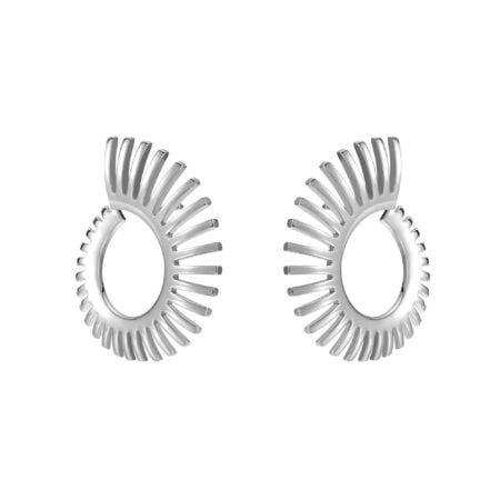 Orecchini Dorifora Semicerchio argento