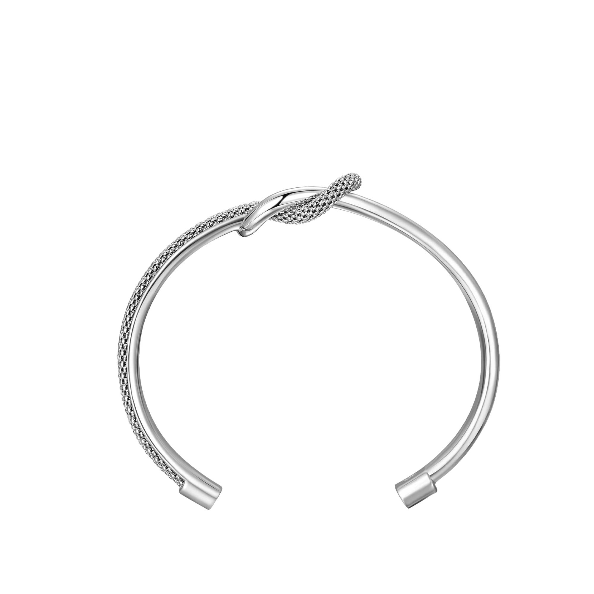 Bracciale Foedus rigido aperto argento - immagine 2