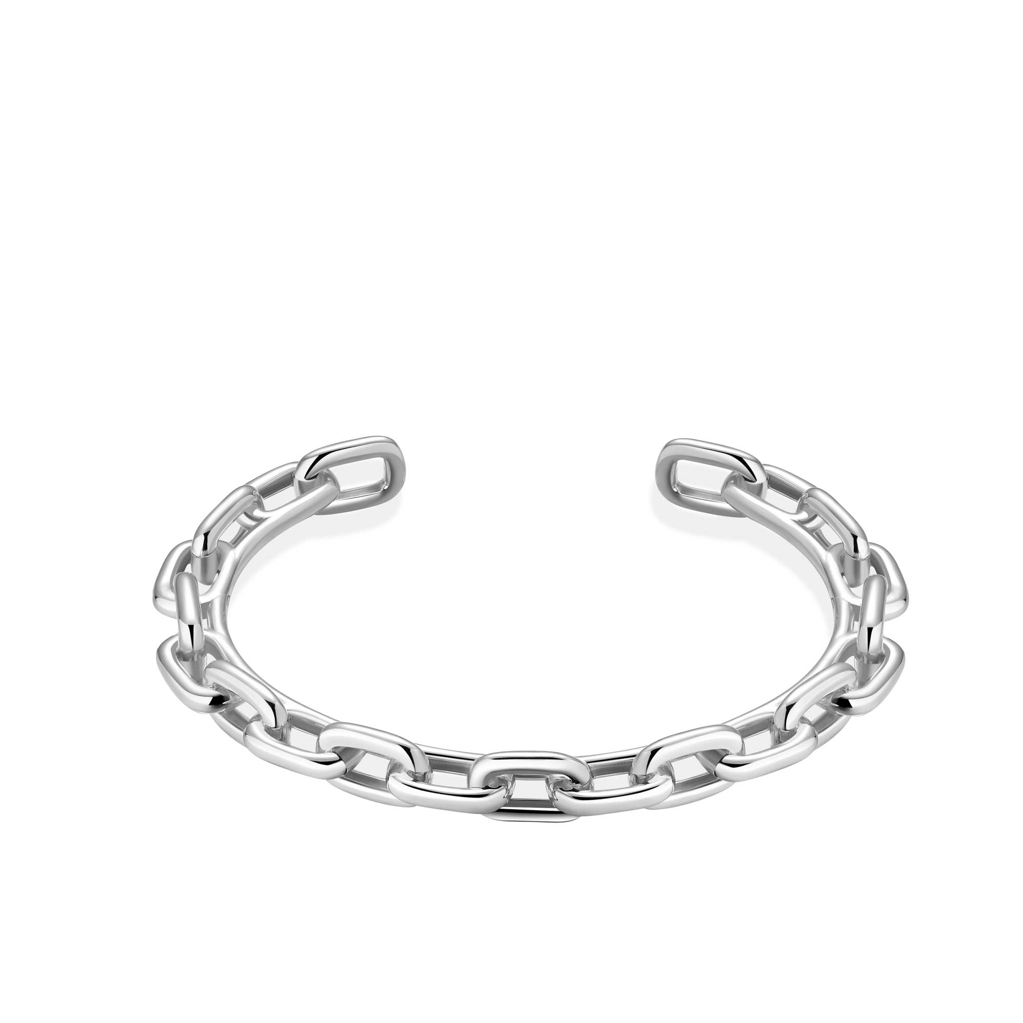 Bracciale Rigido Vinctum Catena Piccola Argento - immagine 2