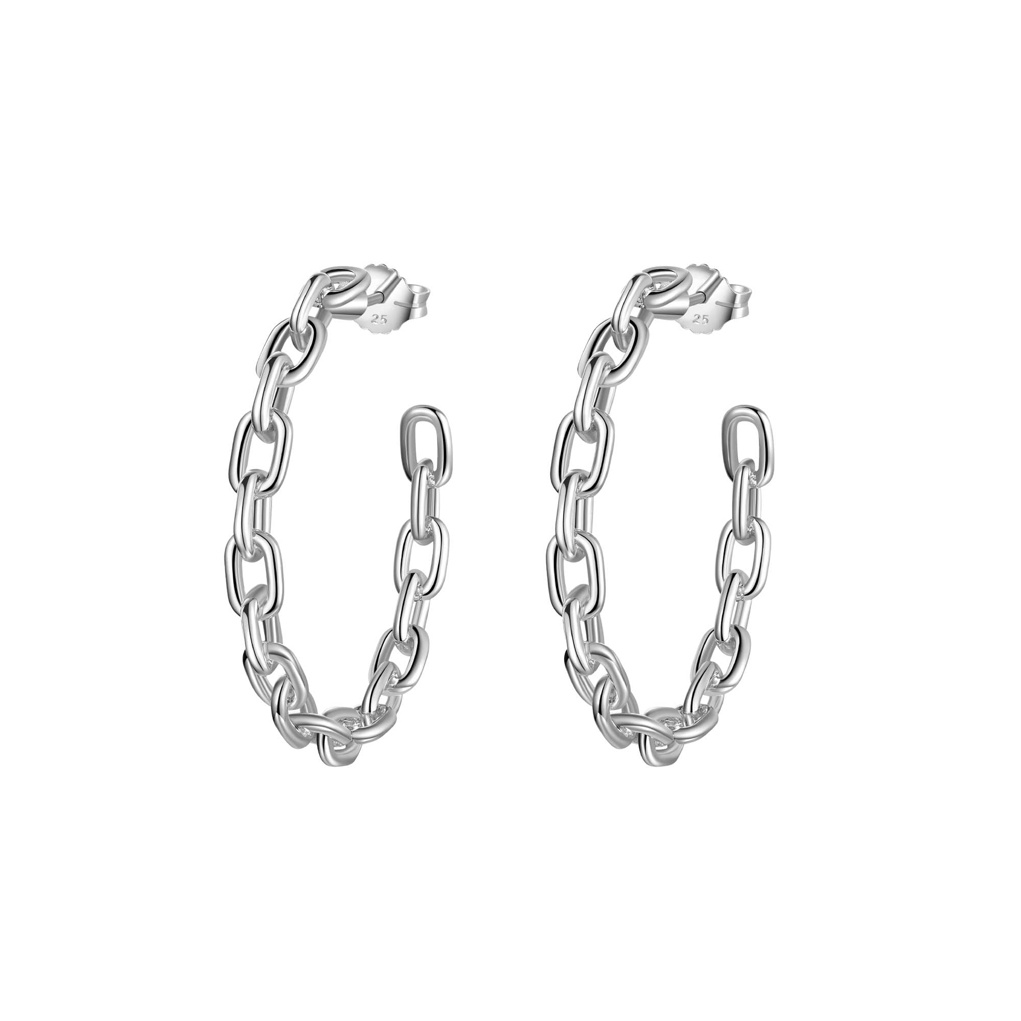 Orecchini a cerchio grandi Vinctum argento