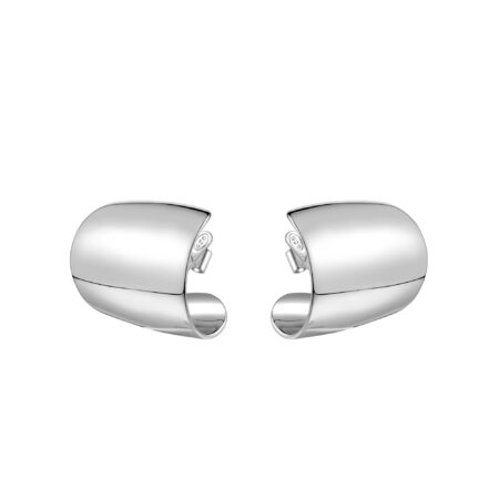 Orecchini a lobo Clipea irregolari argento