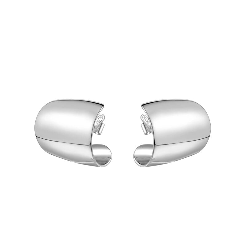 Orecchini Clipea a lobo forma irregolare argento