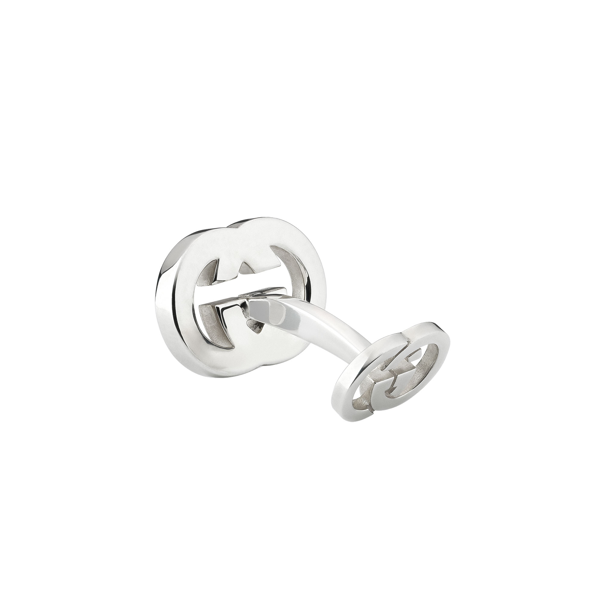Gemelli Gucci Interlocking argento smaltati - immagine 3