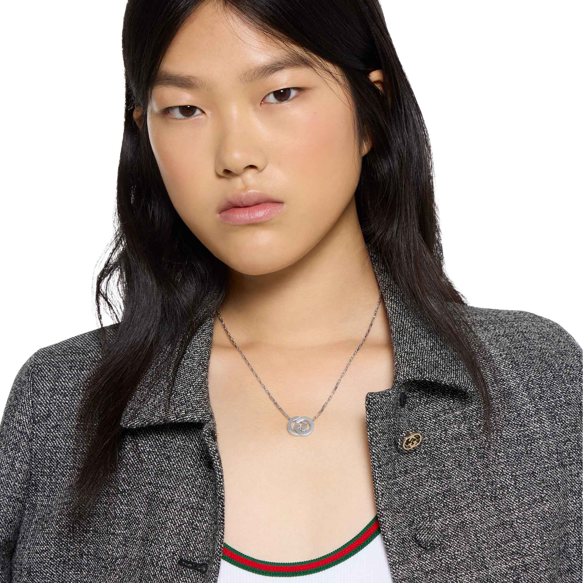 Collana Gucci Interlocking con pendente GG CUT OUT - immagine 5