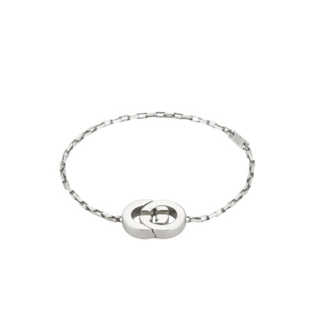 Bracciale con maglia a catena argento GG Marmont