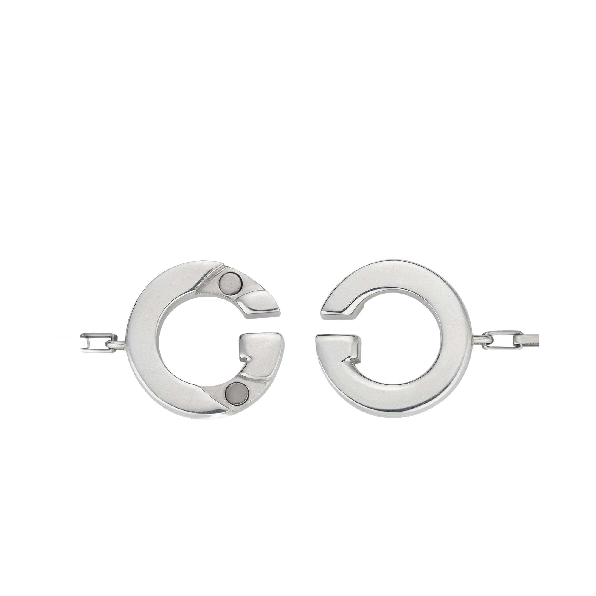 Gucci Interlocking silver charm bracelet - Image 4